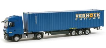 HER156325 - MERCEDES Actros LH08 con portacontenedores y contenedor VERHOEK