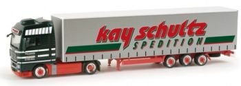 HER156493 - MAN TGX XXL 4x2 con remolque de lona 3 ejes KAY SCHULTZ