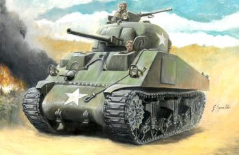 ITA15751 - Tanque M4 Sherman 75mm para montar y pintar