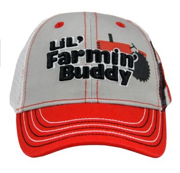 CAS15IH080-TOD - Gorro IH rojo y gris para niño