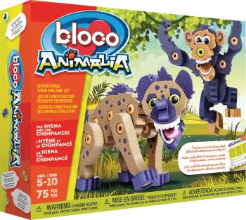 BLOC16001 - Animalia - La hiena y el chimpancé 114 piezas