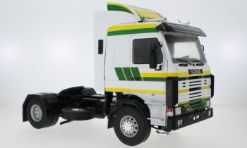 MOD18240 - SCANIA 143 Topline 4x2 1987 Blanco verde y amarillo