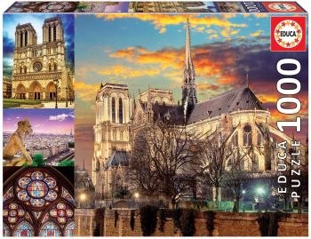 EDU18456 - Puzzle 1000 Piezas Notre Dame París