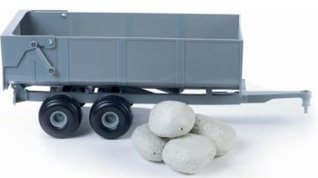 BRI43079A1 - Remolque 2 Ejes "Gris" Escala:1/16 Compatible con artículos BRUDER