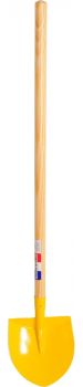 LM9066C - Pala redonda para niños en metal longitud mango: 60 cm color aleatorio