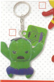 T8884C - Llavero figurita MARVEL con dos Stikers - HULK