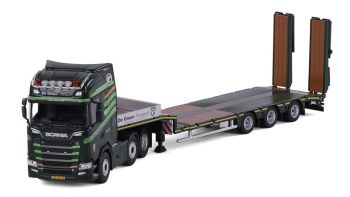 CAV20-1287 - SCANIA S Highline 6x2 con plataforma portamaquinaria de 3 ejes – DE GROEN Transport BV