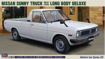 HAW21120 - NISSAN Sunny truck GB121 - Long body deluxe 1979 blanco para montar y pintar