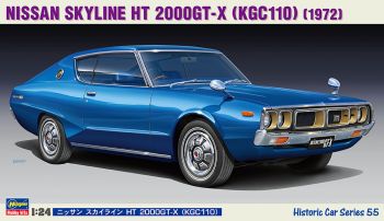HAW21155 - NISSAN Skyline HT 2000GT-X 1972 azul para montar y pintar
