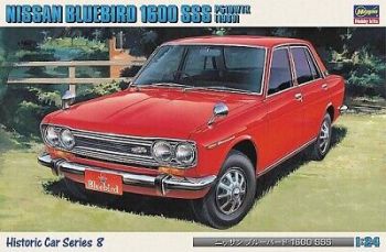 HAW21208 - NISSAN Bluebird 1600SSS 1969 Rojo para montar y pintar