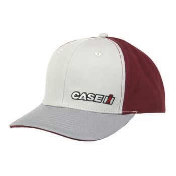 CASCNH22145 - Gorra CASE IH en gris y burdeos