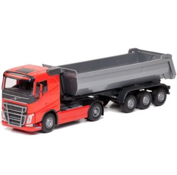 EMEK22355 - VOLVO FH16 4x2 rojo con caja de 3 ejes