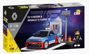 COB24682 - Estación de carga para vehículos eléctricos con RENAULT 5 Turbo 3E - 238 piezas