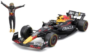 BUR28036V - ORACLE Red Bull RB19 n.º 1 con figura de M. Verstappen
