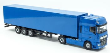 HOL2-076000BLEU - DAF XF 4x2 con remolque 3 Ejes azul