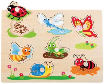 NCT20085 - Puzzle de madera de 7 piezas de insectos