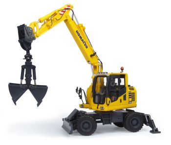 UH8100 - Excavadora de ruedas KOMATSU PW148 Con cuchara bivalva