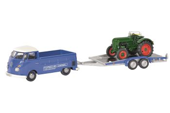 SCH3740 - VOLKSWAGEN T1 PORSCHE-DIESEL Con Plataforma y Tractor ALLGAIER