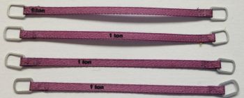 YCC331-2 - Juego de 4 correas de elevación 1 Ton 6cm Morado
