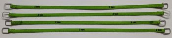 YCC332-5 - Juego de 4 correas de elevación 2 Toneladas de 12cm Verde