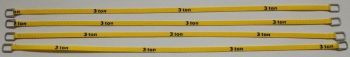 YCC333-5 - Juego de 4 correas de elevación 3 Toneladas de 22cm Amarillo