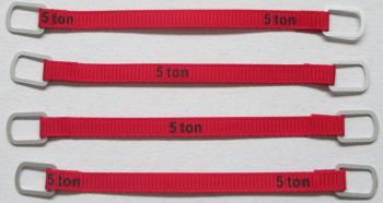 YCC335-1 - Juego de 4 correas de elevación 5 Toneladas de 8cm