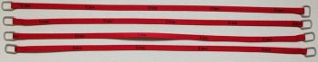 YCC335-5 - Juego de 4 correas de elevación 5 Toneladas de 24cm Rojas