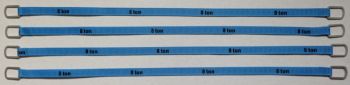YCC337-5 - Juego de 4 correas de elevación 8 Toneladas de 26cm Azul