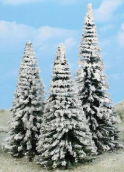 HEK2100 - Set de 3 árboles nevados 16-21cm