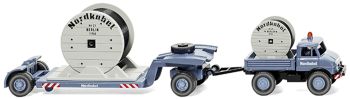 WIK050202 - UNIMOG U406 con bandeja 2 Ejes Azul NORDKABEL