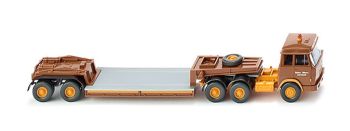 WIK050303 - HANOMAG 6x4 con plataforma rebajada 2 ejes HEINR marrón. ALBORN