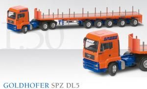 CON66146/01 - Camión MAN TGA L37 3 Ejes con Semi Plataforma 5 Ejes GOLDHOFER SPZ DL5