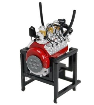 PHT28010M - Motor de cabeza plana FORD V8 rojo