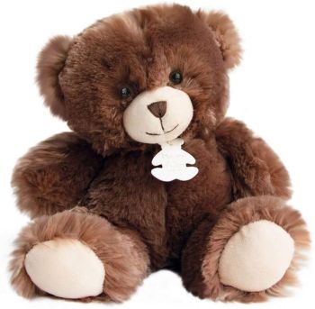 HO2888 - Peluche de oso marrón Bellydou 30 cm