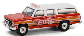 GREEN30501 - CHEVROLET Suburban 1991 New York Fire Department - FDNY Bataillion Chief en blister