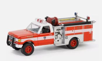 GREEN30502 - FORD F-350 1987 Departamento de Bomberos de Nueva York en blister