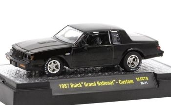 M2M-31500-MJS70 - BUICK Grand National - Buick Turbocharged negro personalizado de 1987 en blíster