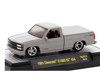 M2M-31500-MJS73 - CHEVROLET C1500 SS 454 1991 gris en blíster
