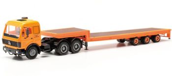 HER317078 - MERCEDES BENZ NG 80 con remolque bajado de 3 ejes Deutrans