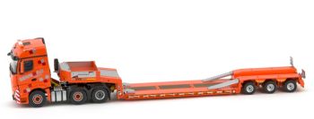 IMC32-0012 - Camión Mercedes-Benz SENN AG Actros2 BigSpace 6x2 Goldhofer camión cama baja de 3 ejes