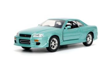 JAD32586 - NISSAN GT-R R34 Biran 2002 Azul RÁPIDOS Y FURIOOS