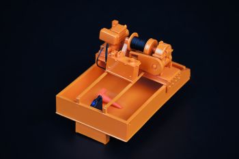 IMC33-0199 - Caja de lastre con cabrestante naranja