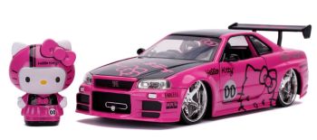 JAD33002 - NISSAN Skyline GT-R (R34) con la figura de HELLO KITTY 2002