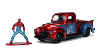 JAD33075 - FIGURA HOMBRE ARAÑA FORD PICK-UP 1941 rojo