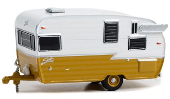 GREEN34140-F - Caravana SHASTA Airflyte caramelo y blanco de la serie HITCHED HOMES en blister