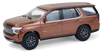 GREEN35300-E - CHEVROLET Thoe 2022 marrón metalizado de la serie BLUE COLLAR (en blíster)