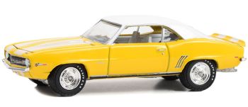 GREEN37290-D - 1969 CHEVROLET Camaro Z/28 amarillo de la serie BARRETT JACKSON en blister