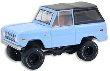 GREEN37330-F - Ford Bronco Custom SUV de 1972, azul, de la serie Barrett-Jackson