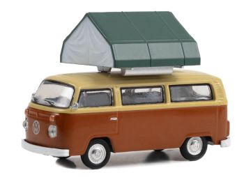 GREEN38050-B - 1978 VOLKSWAGEN Type2 en marrón y beige de la serie THE GREAT OUTDOORS en blíster