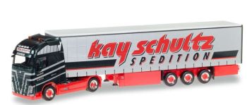 HER306980 - VOLVO FH Gl. Remolque XL 4x2 con lona 3 ejes KAY SCHULTZ